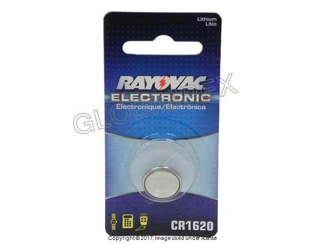 Batería clave VOLKSWAGEN Beetle Golf Jetta (1999-2001) CR1620 (1) RAYOVAC OEM Foto 1 de 1