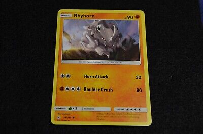 Pokemon RHYHORN Sun & Moon Unbroken Bonds 93/214 NM/Mint Never Played Cards