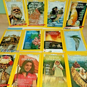 1973 Year 12 National Geographic Magazine Inserts Monthly Apollo Mars Astronauts - Picture 1 of 6
