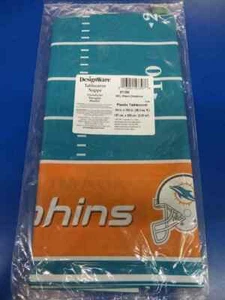 Miami Dolphins NFL Pro Football Sports Party Decoration Plastic Tablecover - Picture 1 of 1