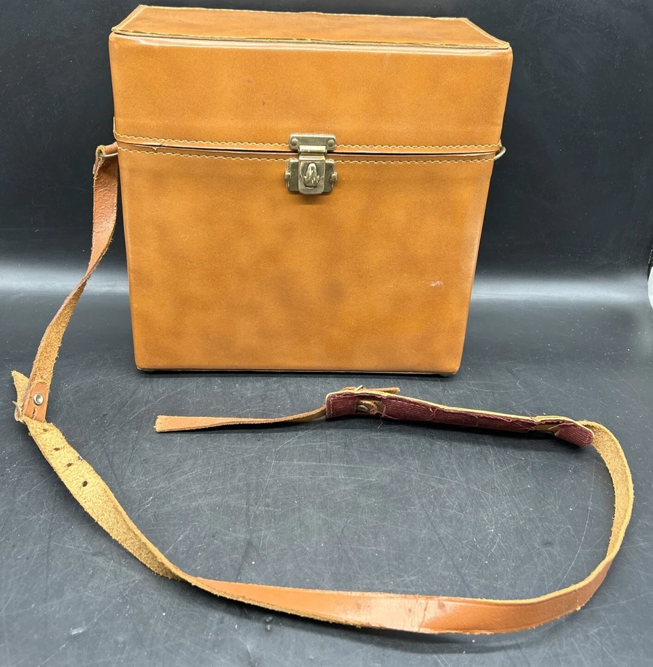 Vintage Camera Hard Carrying Case 11” x 11”x 5” Brown - Image 1 of 4