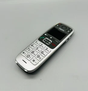 Gigaset E550H Mobilteil Telefon Telephone silber grau geprüft ohne Akkudeckel - Zdjęcie 1 z 4