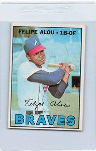 1967 Topps #530 Felipe Alou Braves EX *7392