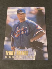 Terry Adams Signed 1996 Fleer Update Card Auto Chicago Cubs Autograph COA