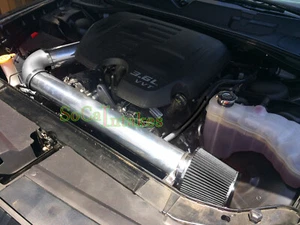 Kit de admisión de aire frío negro de 2 piezas y filtro para Dodge Challenger 2011-2016 3,6 L V6 - Imagen 1 de 1