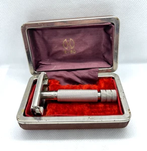 Vintage Soviet safety razor Volga Shaving USSR Butterfly Original box - Picture 1 of 24