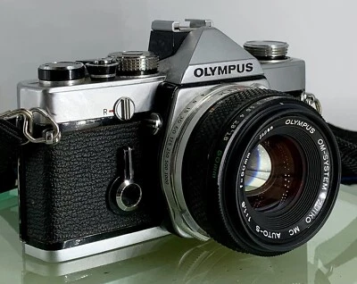 Olympus OM-1 MD 35mm SLR Film Camera &  Olympus ZUIKO  50mm f1.8 Lens- TESTED307 - Image 1 of 4