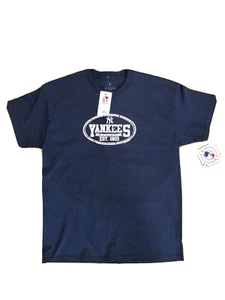 NWT Boys New York Yankees T-Shirt Navy Blue Youth Sz XL 18/20 New - Picture 1 of 4