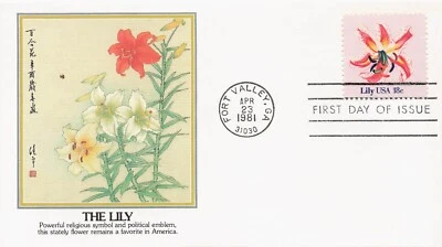 US 1879 FDC The Lily Fleetwood - Image 1 of 2