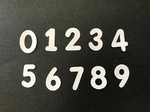 Numbers - die cut card toppers / embellishments / pk10 - Picture 1 of 8