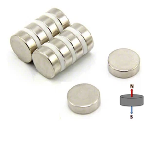 4X Strong 18mm x 6mm N48 Disc Magnets | Neodymium Rare Earth Cylinder Magnets  - Picture 1 of 4