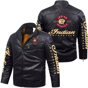 Premium Cowhide Leather Jacket - Genuine Heavy-Duty Biker Style - Men’s XS to 6 - Picture 1 of 2
