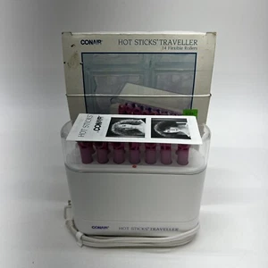 Conair Hot Sticks Traveller Pageant Cheer 14 Flexible Curlers Spiral Curls  - Picture 1 of 5