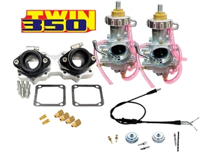 Banshee Stock Carbs W/ TORS Removal kit Aftermarket 26mm Carb Billet Manifolds - Picture 1 of 2