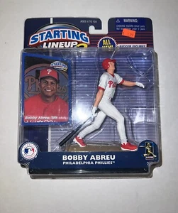 2001 Startaufstellung 2 Figur mit Karte Bobby Abreu Phillies MLB - Bild 1 von 2