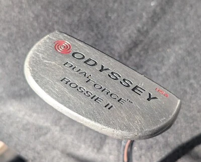 Odyssey Dual Force Rossie II 2 Mallet Putter RH Steel Shaft Original Grip 33.5” - Image 1 of 4