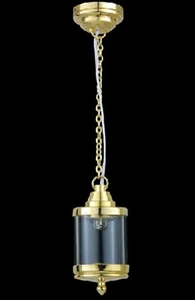 Batería LED Oro Colgante Jaula Pájaros Lámpara Tumdee Casa de Muñecas Miniatura Luz SB293 - Imagen 1 de 7