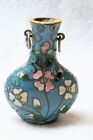 Vintage Chinese Cloisonne bottle pendant Circa mid Century Gorgeous color.