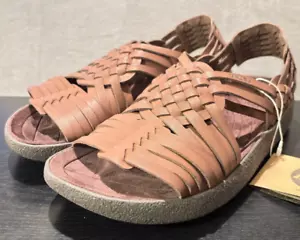 SANDALI MALIBU Canyon Vegan Pelle Gomma Bisonte Marrone Uomo Taglia 12 - Foto 1 di 10