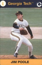 1991 Georgia Tech Collegiate Collection Multi-Sport Card #142 Jim Poole