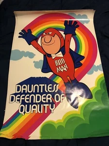 ESTATE BUDWEISER BEER BUD MAN "DAUNTLESS DEFENDER OF QUALITY" POSTER READ - Picture 1 of 3