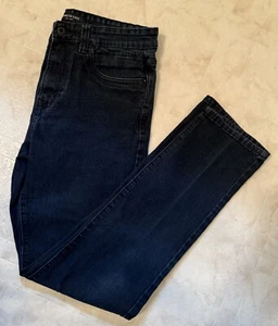 Kenneth Cole New York Slim fit Blue Dark Wash Stretch Denim Jeans Men's 32W 34L - Picture 1 of 9
