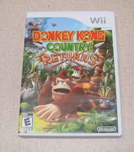 DONKEY KONG COUNTRY RETURNS with CASE / MANUAL----------- NINTENDO WII - Picture 1 of 3