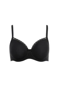 LISCA 80D special price 020283 INES underwired bra cotton black 02 - Picture 1 of 5