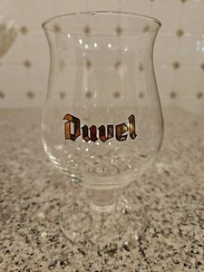 Vintage Duvel Belgisches Bier Tulpenglas Gold Schriftzug Original Design Pint - Bild 1 von 6