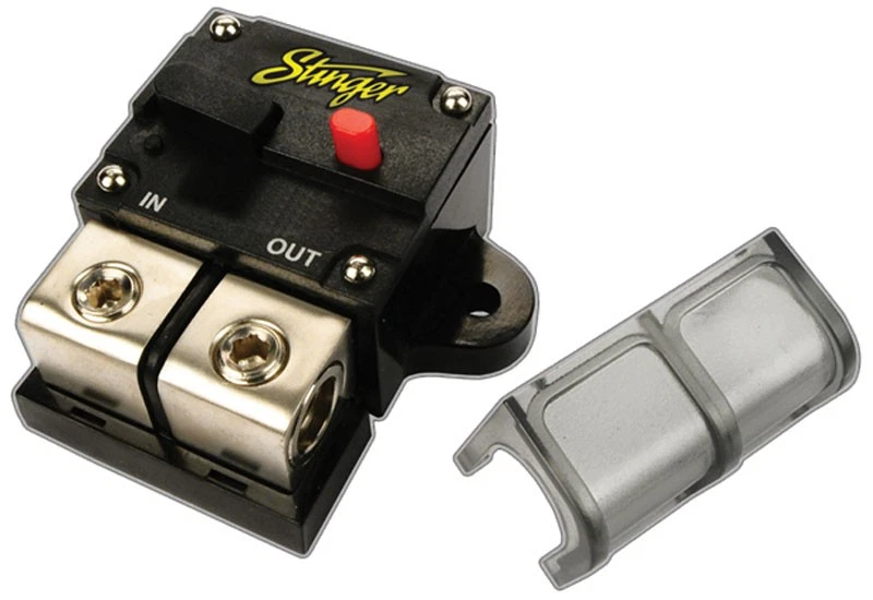 Interruptor de apagado disyuntor fusible de 150 amperios de audio para automóvil reajustable Stinger SGP901501 Foto 1 de 1