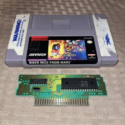 Biker Mice From Mars (Super Nintendo SNES, 1994) Authentic - Tested BLOCKBUSTER - Image 1 of 4