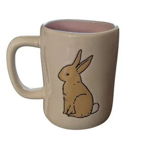 New Rae Dunn Felices Pascuas rabbit bunny pink coffee tea mug - Picture 1 of 2