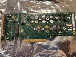 Fujitsu Carrier Dual-M.2-Controller-Karte D3352-A21 GS 2 PCI-E x8 #3352-A21 HH - Picture 1 of 4