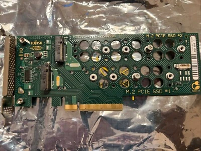 Fujitsu Carrier Dual-M.2-Controller-Karte D3352-A21 GS 2 PCI-E x8   #3352-A21 HH - Image 1 of 4
