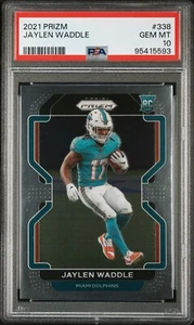 2021 Prizm #338 Jaylen Waddle PSA GEM-MT 10 - Picture 1 of 3