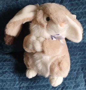 A&A Lope Ear Bunny Rabbit soft N' Cuddly toy plush Vintage 12.5" Lop - Picture 1 of 12