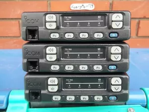 3 USED ICOM IC-F420S-10 35 WATT 32 CH 450-470MHZ W/3 HM-152 MICS ~TALK TOGETHER~ - Picture 1 of 8