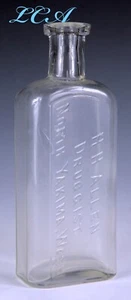 LARGE antique NORTH YAKIMA WASHINGTON bottle H.H. ALLEN Druggist 6.5 inches TALL - Picture 1 of 9