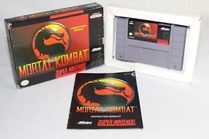 Mortal Kombat SNES Super Nintendo Complete CIB Authentic Good Condition! Rare!