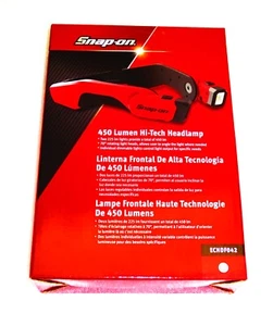 *NEW* Snap-on ECHDF042 HIGH-TECH HEADLAMP LIGHT *RED* 450 LUMENS Rechargeable - Picture 1 of 5