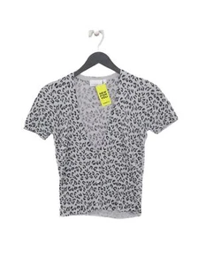 New Look Women's Top UK 10 Grey Viscose with Other, Polyester Cropped - Picture 1 of 5
