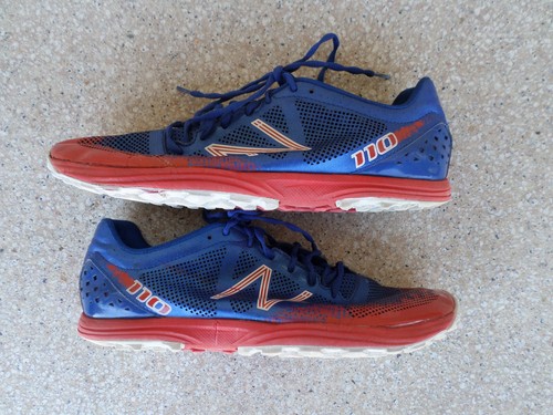 Scarpe da trail running leggere New Balance 110 blu rosso. Uomo 14 D