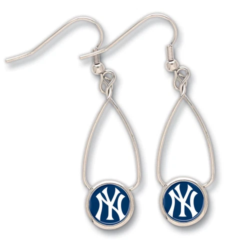 New York Yankees French Loop Earrings MLB New Cover