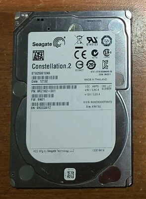 Seagate CONSTELLATION.2 ST9250610NS 250GB 7200RPM 6Gb/s 2.5" SATA HDD Hard Drive - Image 1 of 3