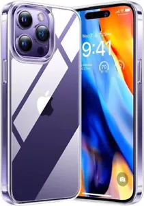 Funda transparente a prueba de golpes para iPhone 15 14 Pro Max Plus 13 11 12 XR 8 cubierta de silicona - Imagen 1 de 8