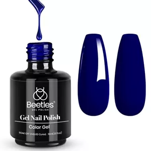 Beetles Gel Nail Polish 1 Pcs 15Ml Midnight Ocean Navy Dark Blue Soak off Uv LED - Picture 1 of 15