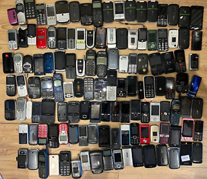 MIXED MOBILE PHONE JOB LOT x127 Handsets Faulty / Spares / Repairs