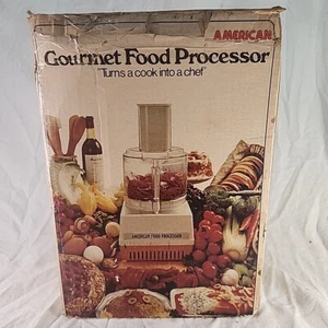 Food Processor American 8000 USA Vintage Almost Complete With Box TESTED READ - Picture 1 of 8