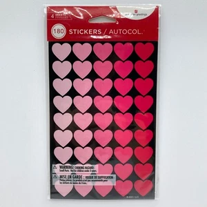 American Greetings Valentine’s Day 180 Stickers Pink & Red Hearts 3/4" Decals - Picture 1 of 2