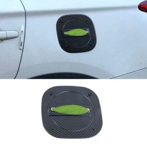 For Mitsubishi Outlander 2016-2020 Carbon Fiber Fuel Tank Cap Oil Gas Cover Trim - Foto 1 di 9